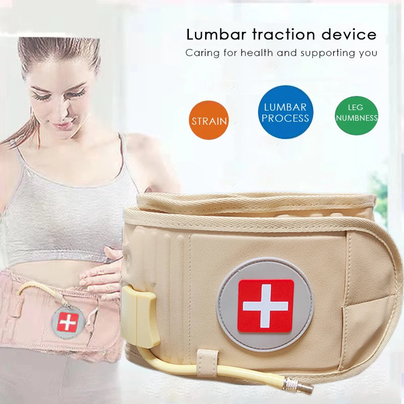 Inflatable Lumbar Decompression Belt – Air Traction Back Support for Lower Spine Pain Relief and Posture Correction (Unisex)