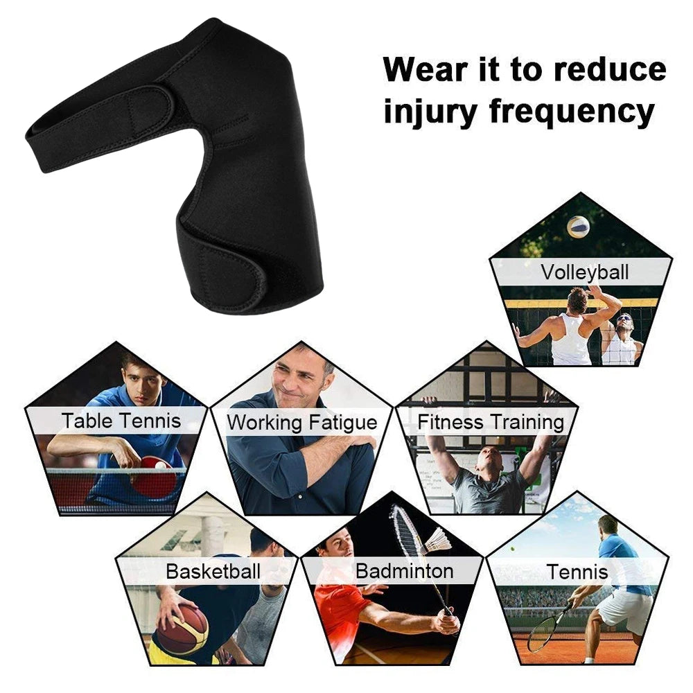 Adjustable Neoprene Shoulder Support Brace – Lightweight, Breathable Stability Brace for Dislocation, Labrum Tear, and Shoulder Pain Relief