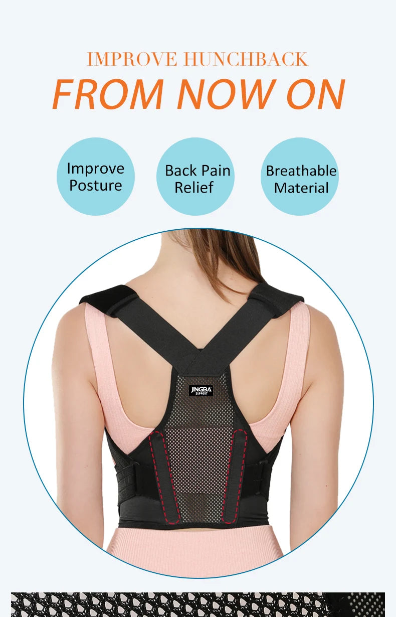 Fully Adjustable Back Brace Posture Corrector – Upper Spine Support for Men & Women