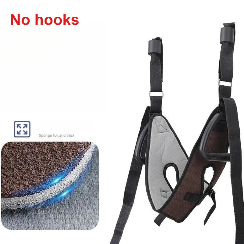 Neck Suspension and Cervical Traction Belt – Adjustable Neck Stretching Device with Horizontal Bar for Pain Relief & Posture Correction.