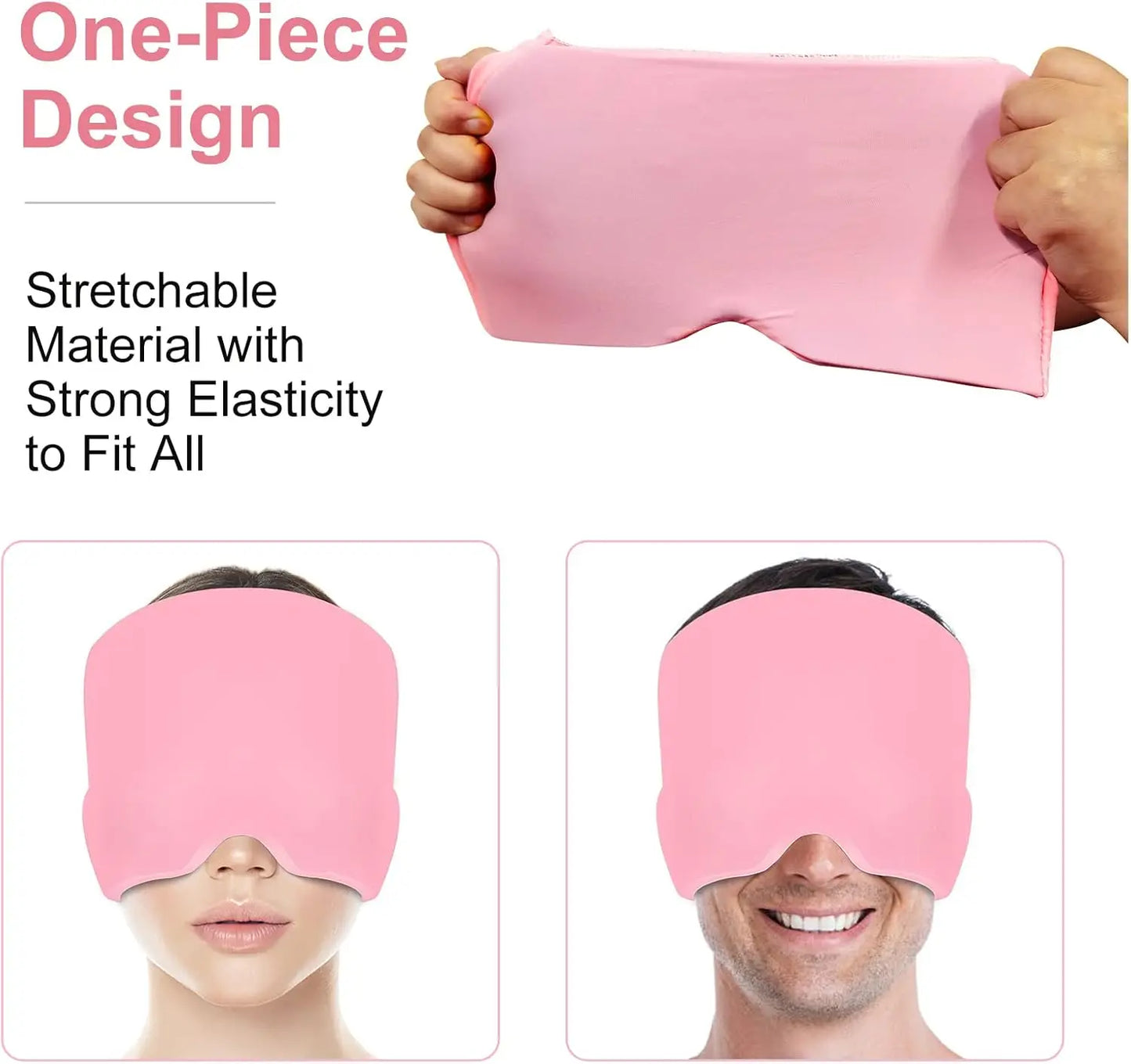 Cooling Gel Ice Headache Relief Cap – Cold Compress Therapy Hat for Migraine, Sinus Pressure, and Stress Relief
