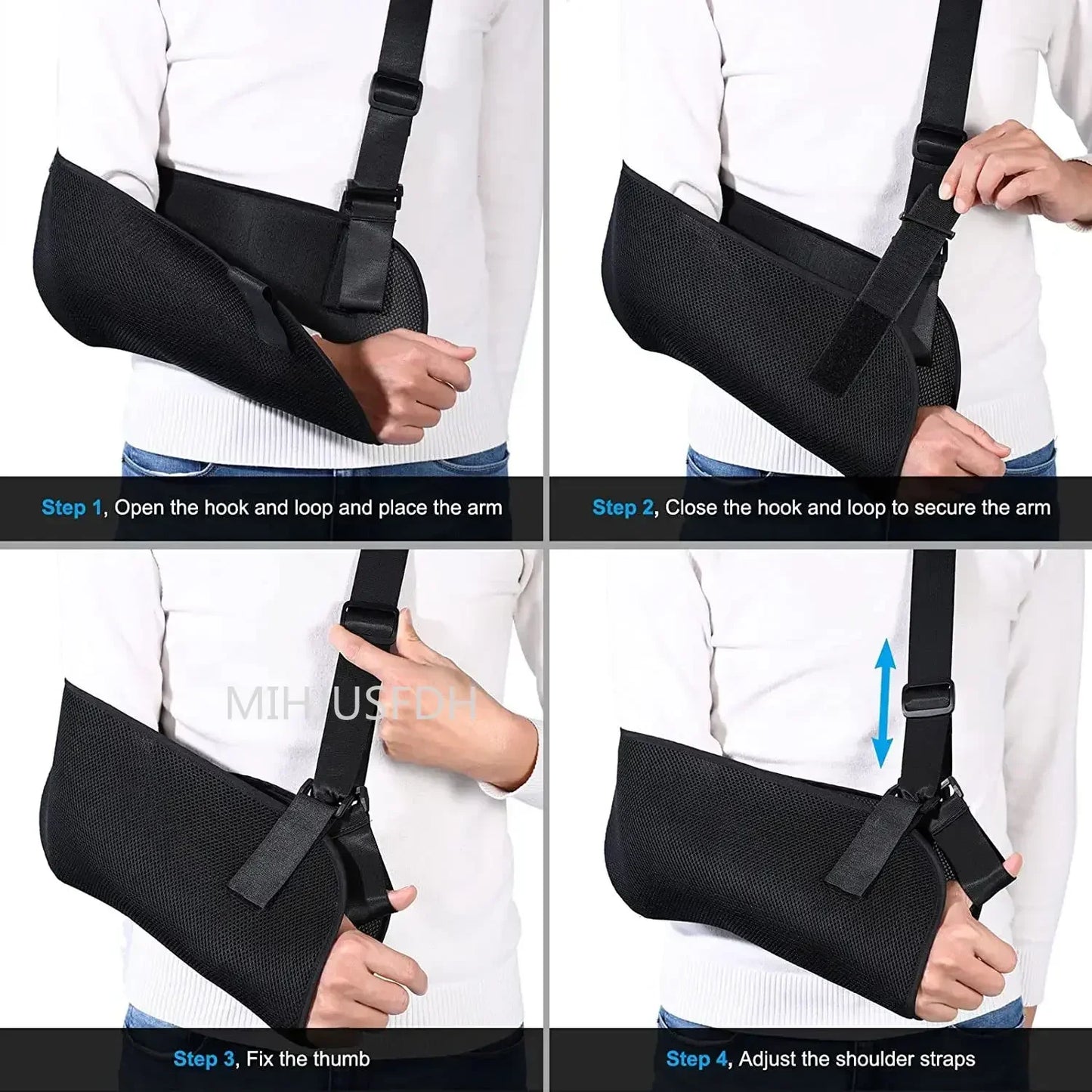 Arm Fixation Strap Arm Sling Braces Shoulder Fixator Medical Support Strap Adjustable Shoulder Support Bracket