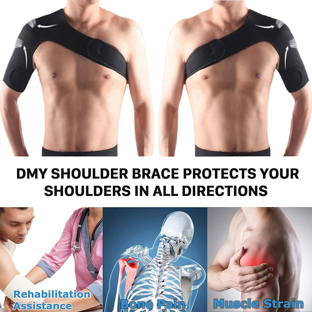 Adjustable Neoprene Shoulder Support Brace – Lightweight, Breathable Stability Brace for Dislocation, Labrum Tear, and Shoulder Pain Relief