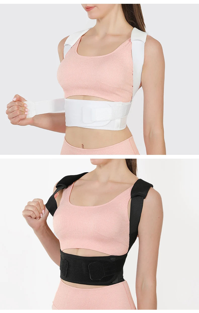 Fully Adjustable Back Brace Posture Corrector – Upper Spine Support for Men & Women