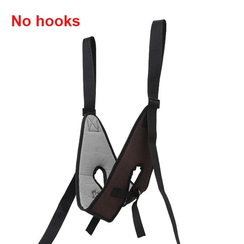Neck Suspension and Cervical Traction Belt – Adjustable Neck Stretching Device with Horizontal Bar for Pain Relief & Posture Correction.