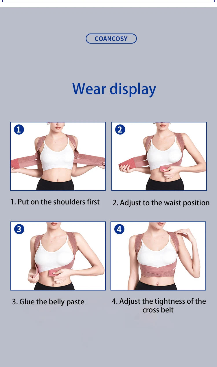 Hump Correction Device With Invisible Posture for Adults,shoulder Opening and Back Straightening to Prevent Hunchback
