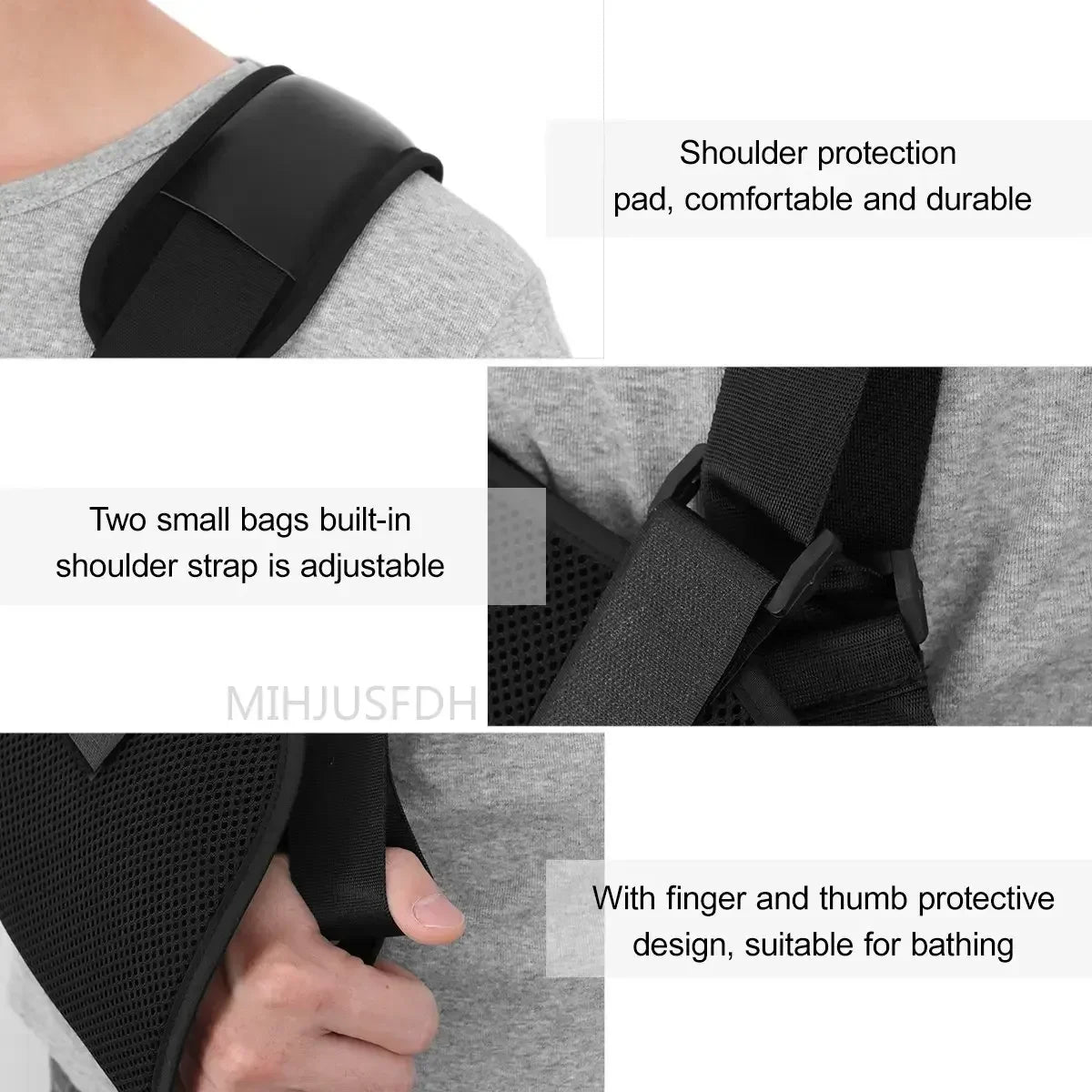 Arm Fixation Strap Arm Sling Braces Shoulder Fixator Medical Support Strap Adjustable Shoulder Support Bracket