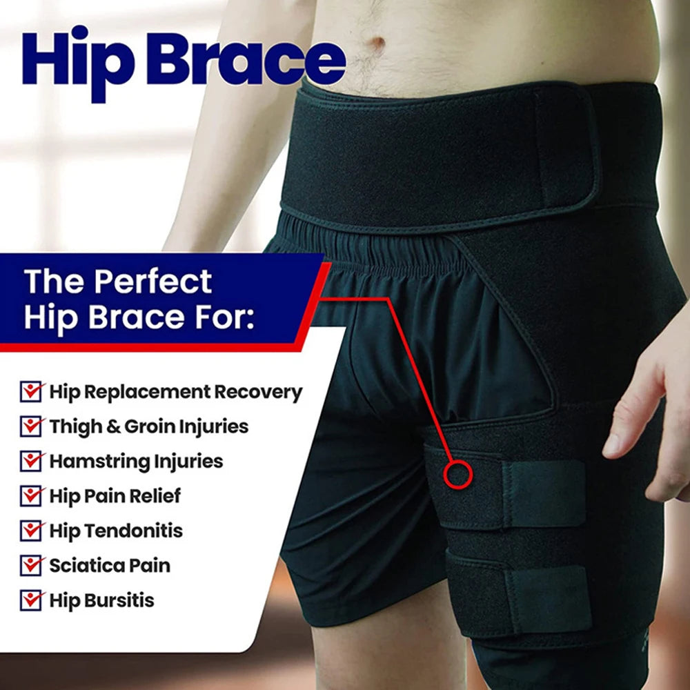 Tcare Sciatica Nerve Pain Relief Thigh Compression Brace for Hip Joints Arthritis Groin Wrap Brace Protector Belt Legwarmers New