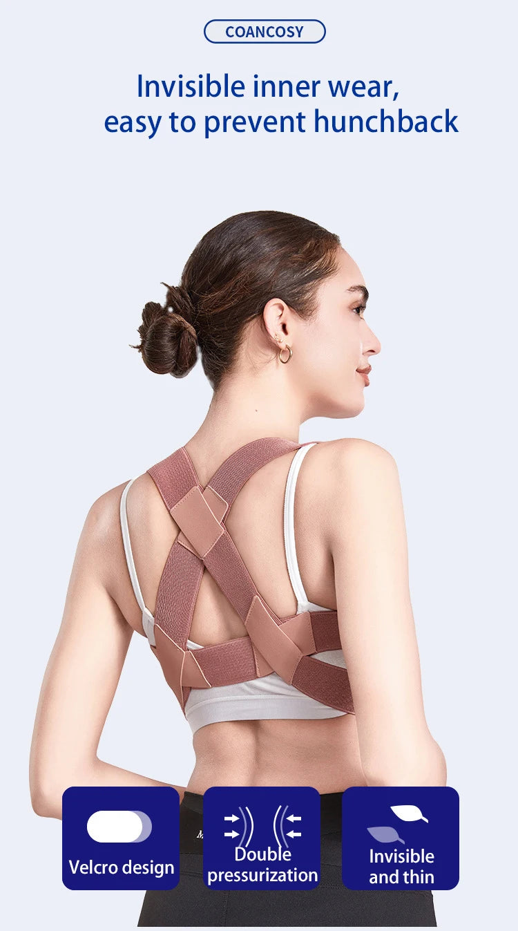 Hump Correction Device With Invisible Posture for Adults,shoulder Opening and Back Straightening to Prevent Hunchback