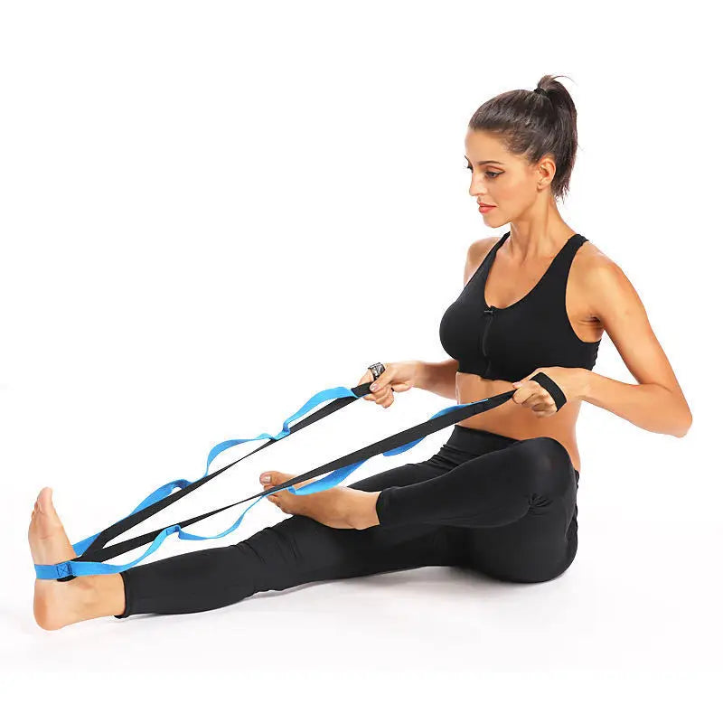 10-Loop Yoga Stretching Strap – Flexibility & Physical Therapy Band for Fitness, Pilates, Dance, and Gymnastics