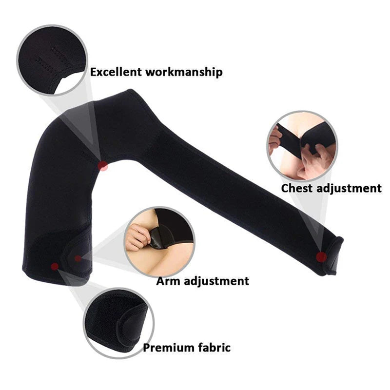 Adjustable Neoprene Shoulder Support Brace – Lightweight, Breathable Stability Brace for Dislocation, Labrum Tear, and Shoulder Pain Relief