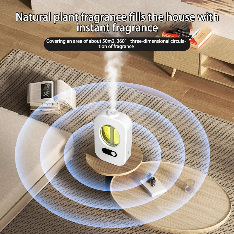 Automatic Essential Oil Diffuser – Smart Air Freshener, Aromatherapy Humidifier & Fragrance Dispenser