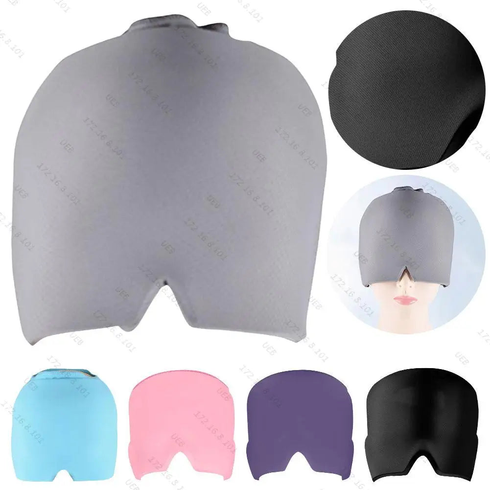 Migraine Relief Ice Cap – Cooling Gel Head Wrap for Cold Compress Therapy, Headache, Pressure & Stress Relief