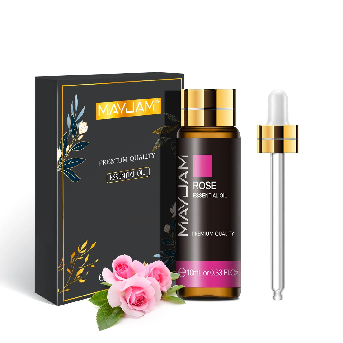 Pure Essential Oils Set (10ML) – Lavender, Eucalyptus, Rose, Lemon, Mint & More for Relaxation, Diffusers & Aromatherapy