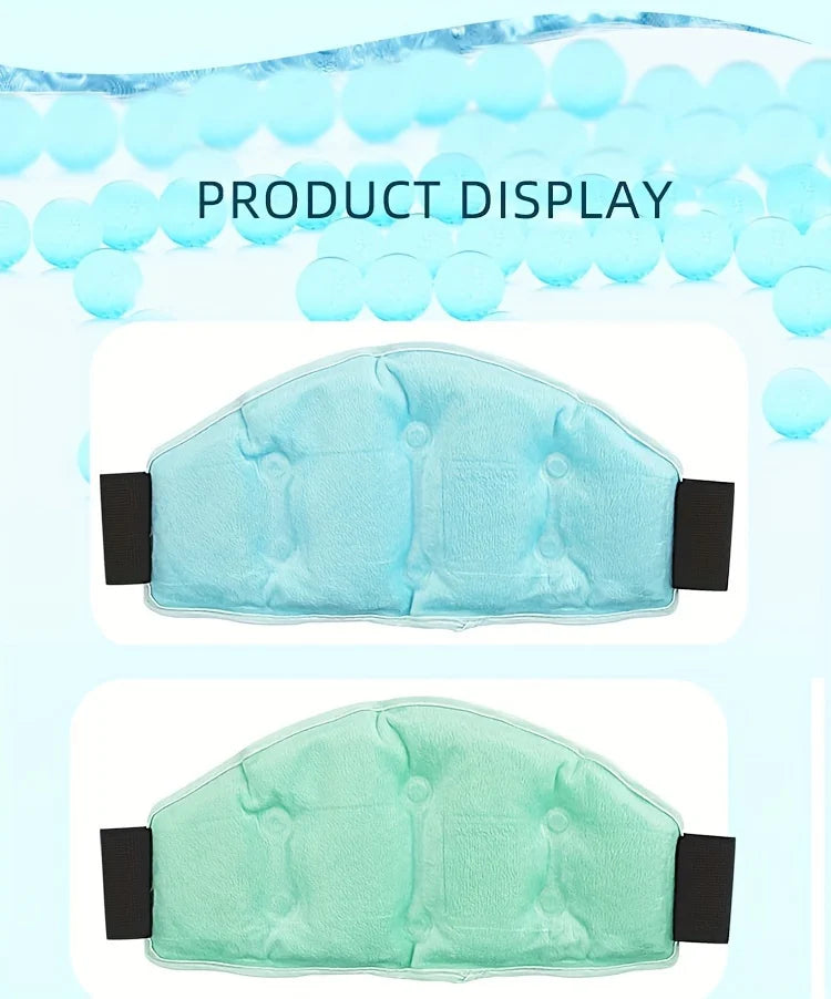 Reusable Gel Bead Neck Strap - Universal Fit Hot/Cold Compress for Shoulder, Neck, and Waist Relief - Microwave and Refrigerator