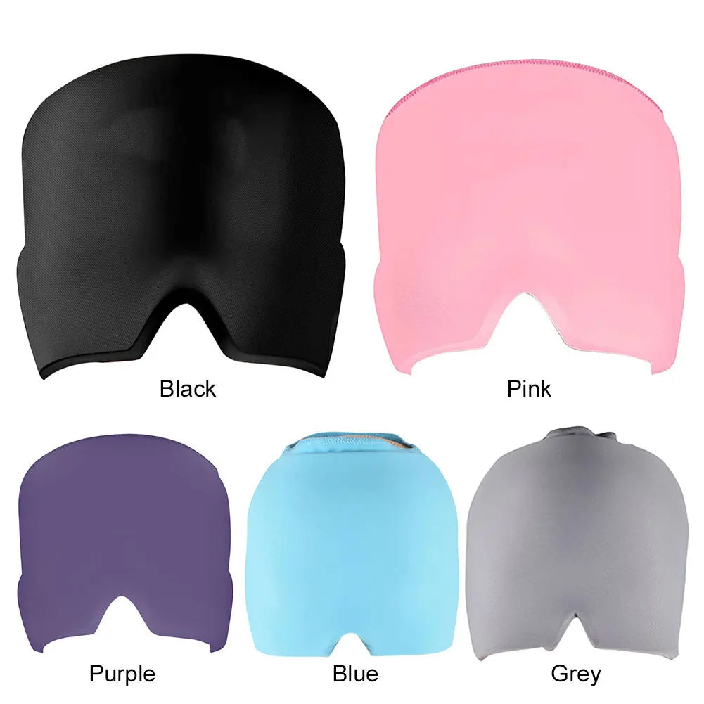 Migraine Relief Ice Cap – Cooling Gel Head Wrap for Cold Compress Therapy, Headache, Pressure & Stress Relief