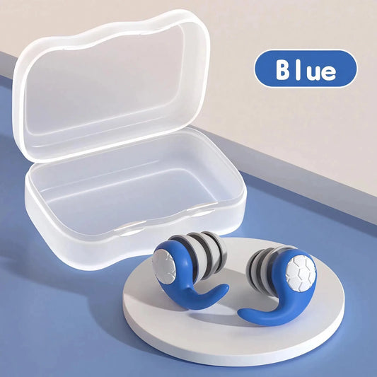 Soft Silicone Earplugs with Noise Reduction – Comfortable, Waterproof Design for Sleeping & Swimming