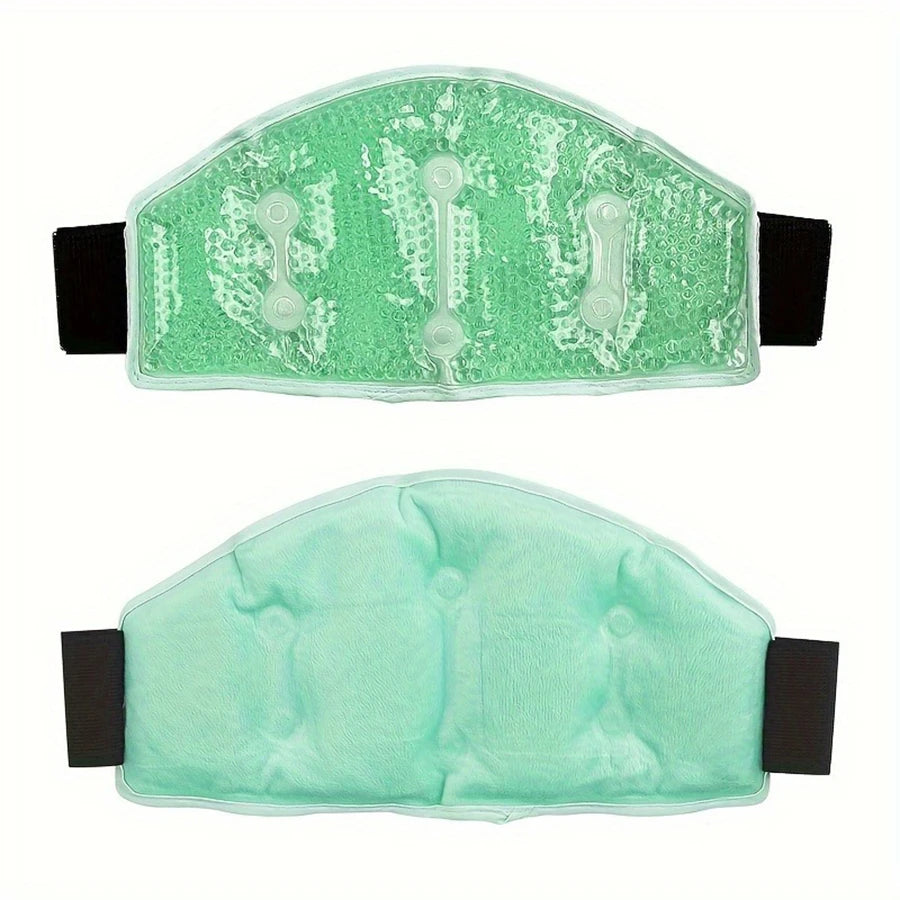 Reusable Gel Bead Neck Strap - Universal Fit Hot/Cold Compress for Shoulder, Neck, and Waist Relief - Microwave and Refrigerator