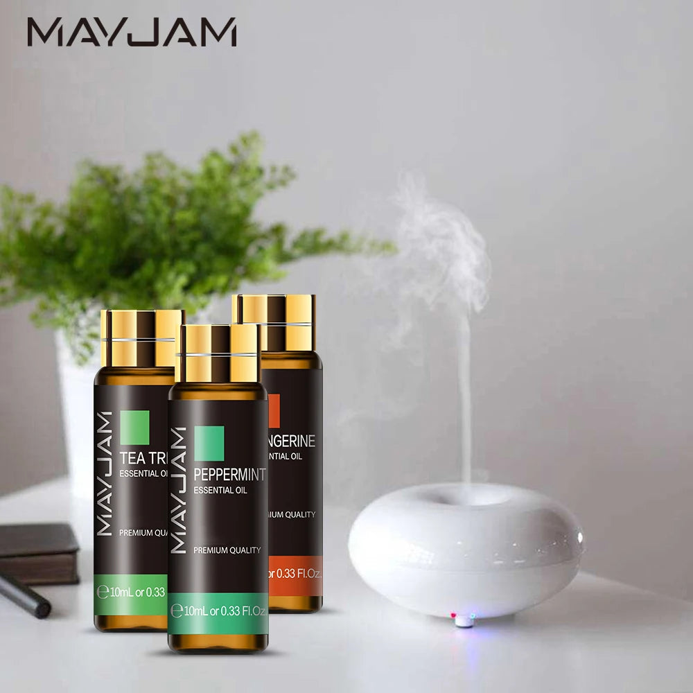 Pure Essential Oils Set (10ML) – Lavender, Eucalyptus, Rose, Lemon, Mint & More for Relaxation, Diffusers & Aromatherapy