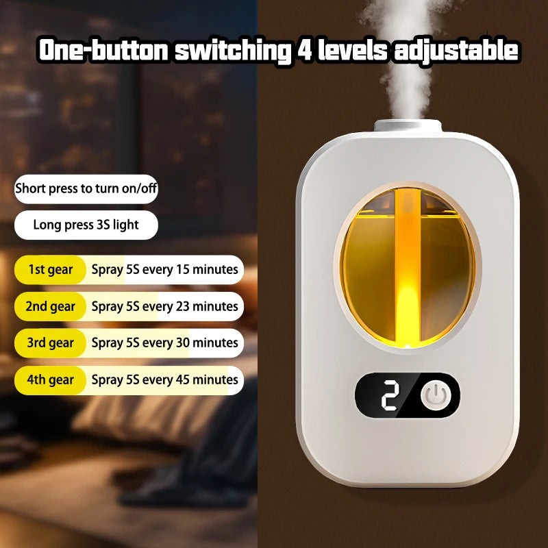 Automatic Essential Oil Diffuser – Smart Air Freshener, Aromatherapy Humidifier & Fragrance Dispenser