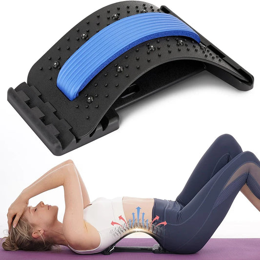 Magnetic Back Stretcher – Multi-Level Adjustable Lumbar & Cervical Spine Support for Pain Relief and Posture Correction