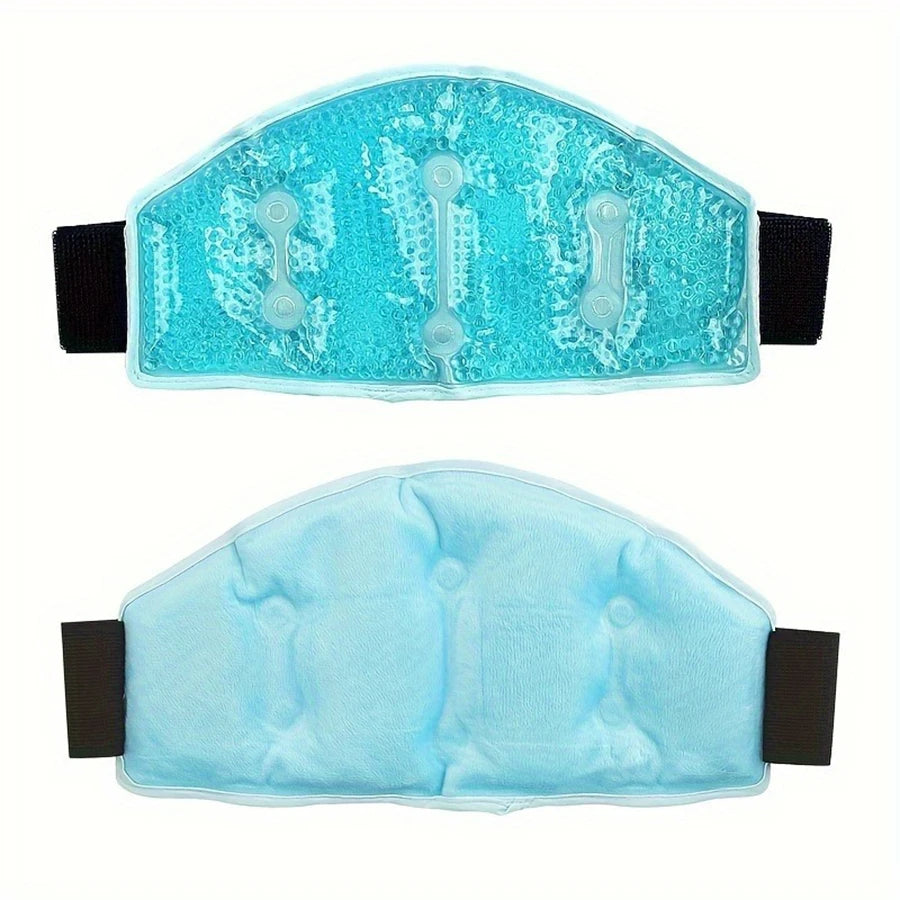 Reusable Gel Bead Neck Strap - Universal Fit Hot/Cold Compress for Shoulder, Neck, and Waist Relief - Microwave and Refrigerator