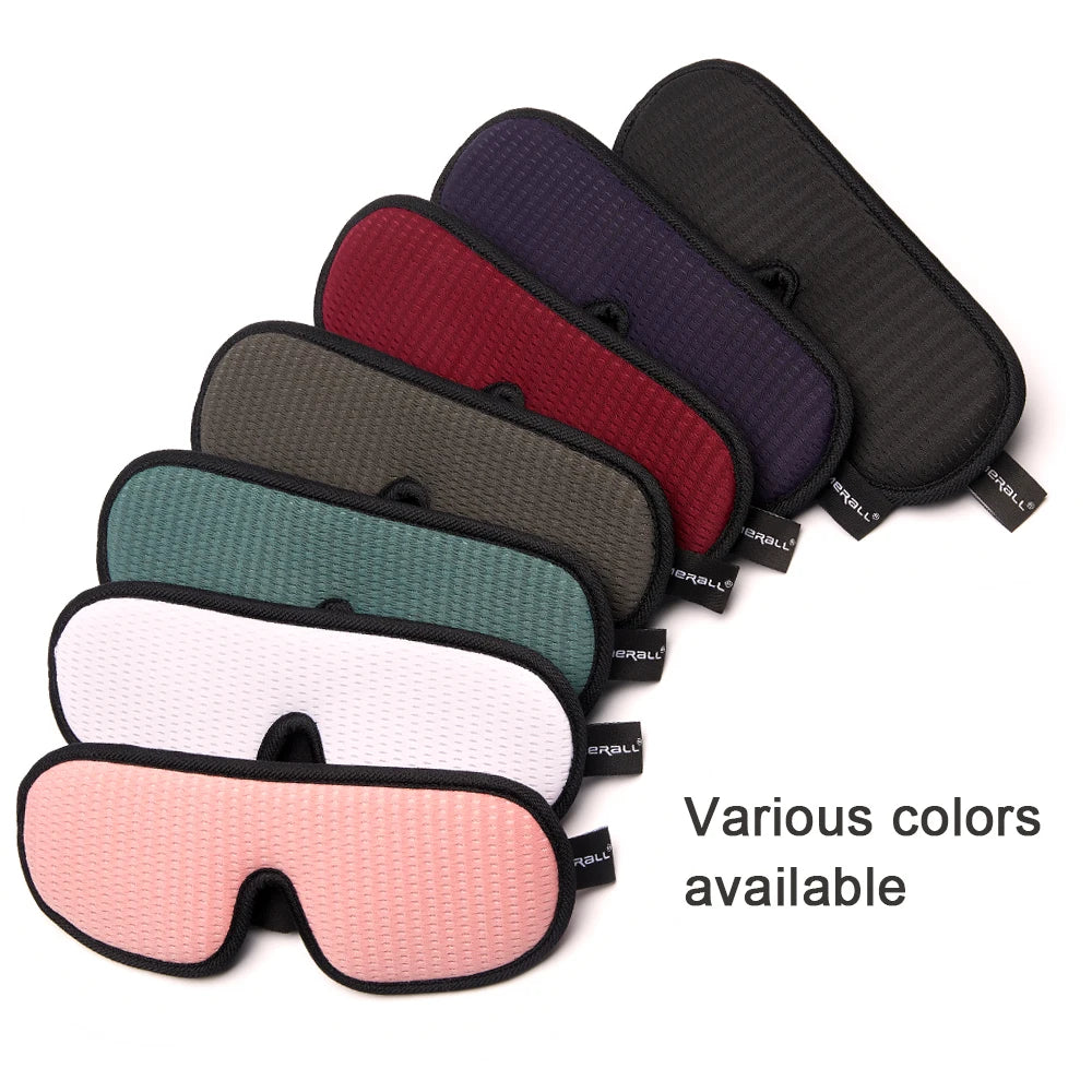 3D Contoured Sleep Mask – Ultra Soft, Breathable Light-Blocking Eye Mask for Deep Sleep, Travel, and Relaxation