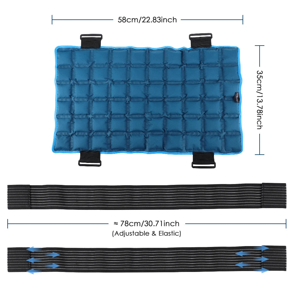 Large Ice Pack for Muscle Relaxation – Reusable Hot Cold Gel Pack with Cooling Cushion for Knee, Leg, Back, Neck & Shoulder Support